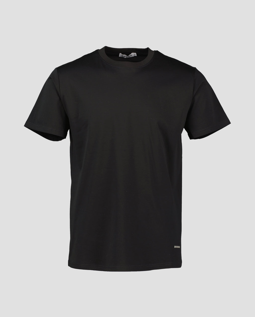 Men's Belier Black Mercerised T Shirt — view 4