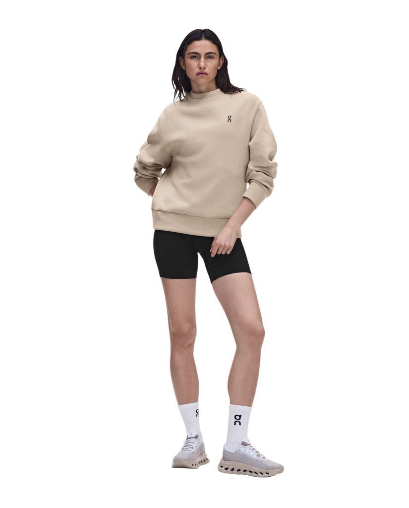 Women's On Running Focus Tech Crew 1 Desert — view 3