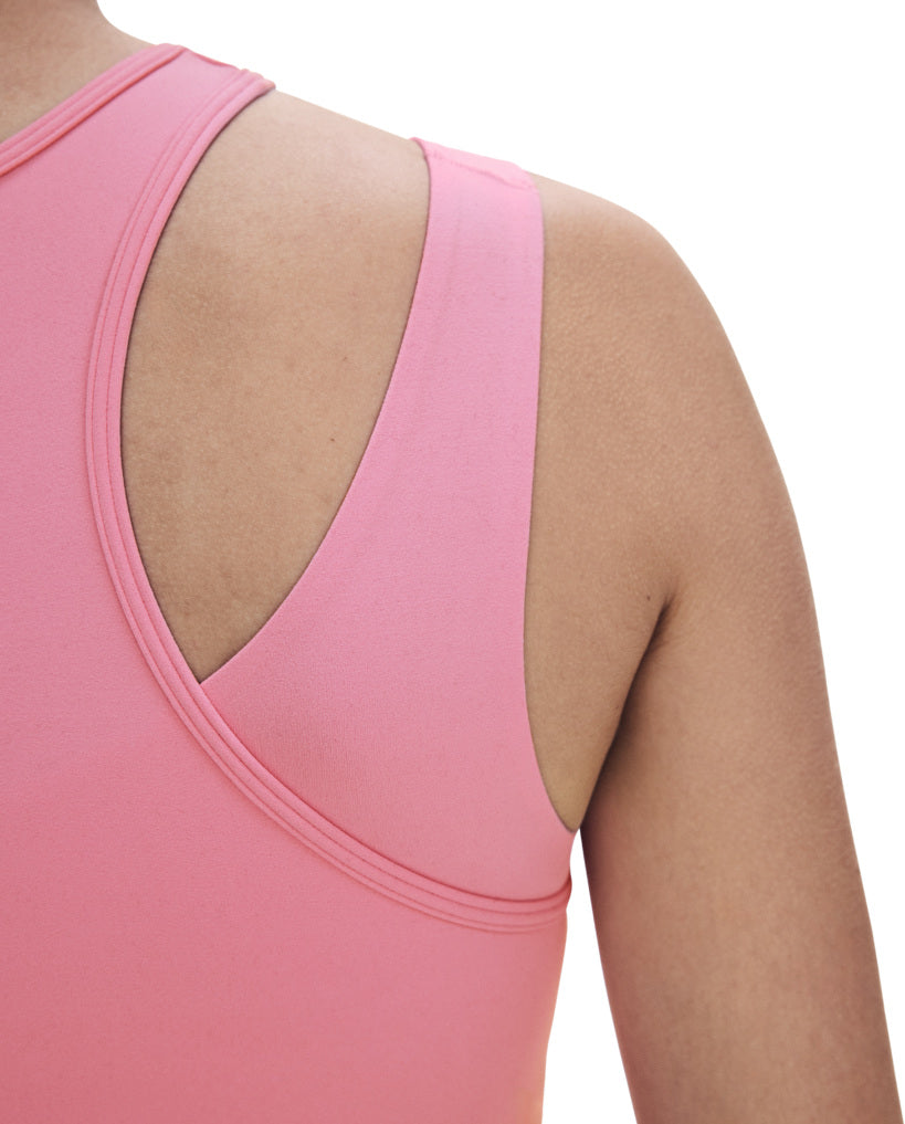 Women's On Running Studio Asymmetric Crop 1 Magnolia — view 3