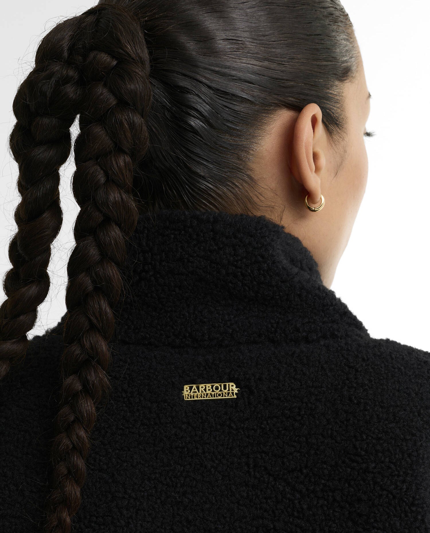 Women's Barbour International Gea Fleece In Black — view 4