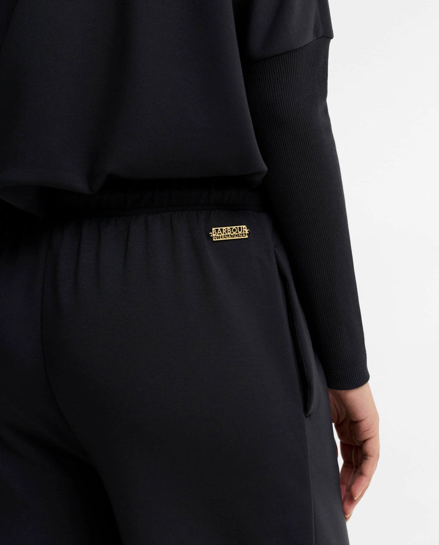 Women's Barbour International Kemora Trousers In Black — view 4