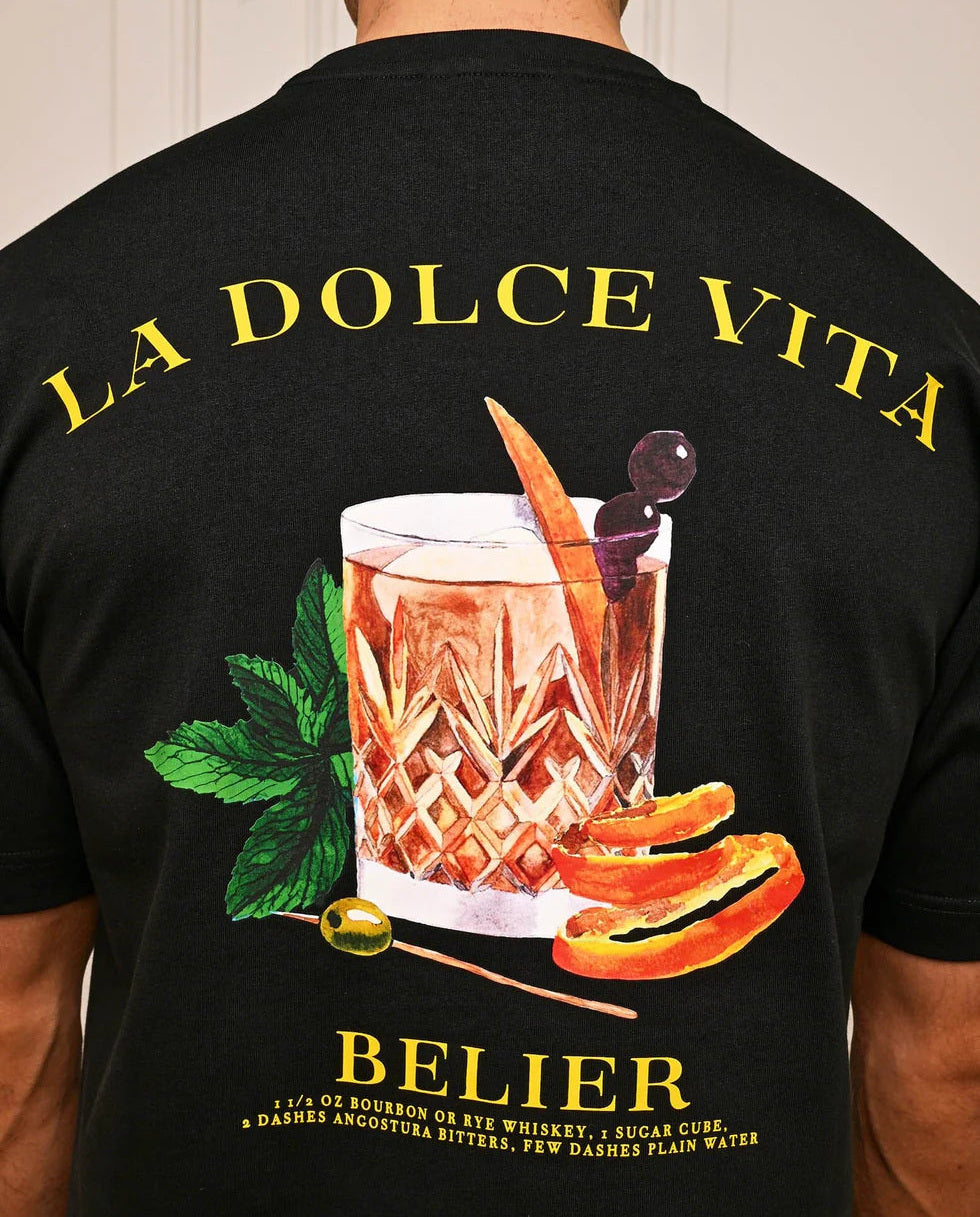 Men's Belier Black Old Fashioned T-Shirt — view 4