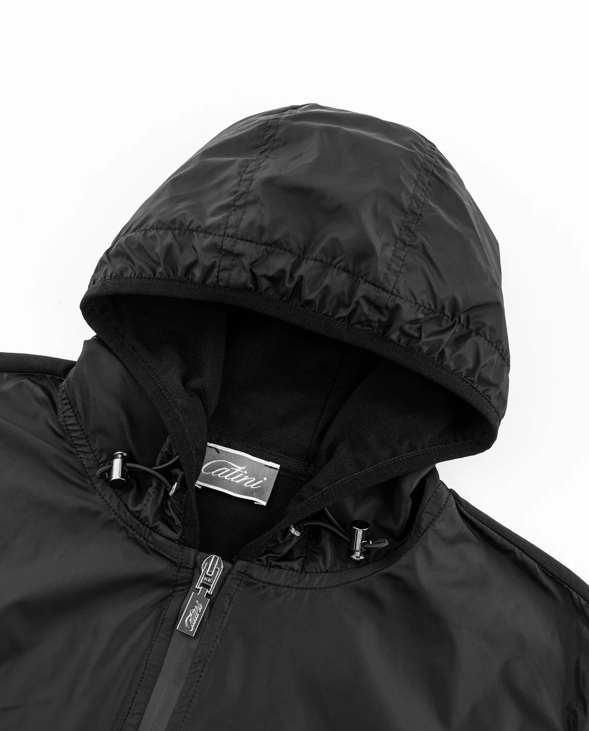 Men's Catini Trentino Tech Hoodie Jacket in Black — view 3