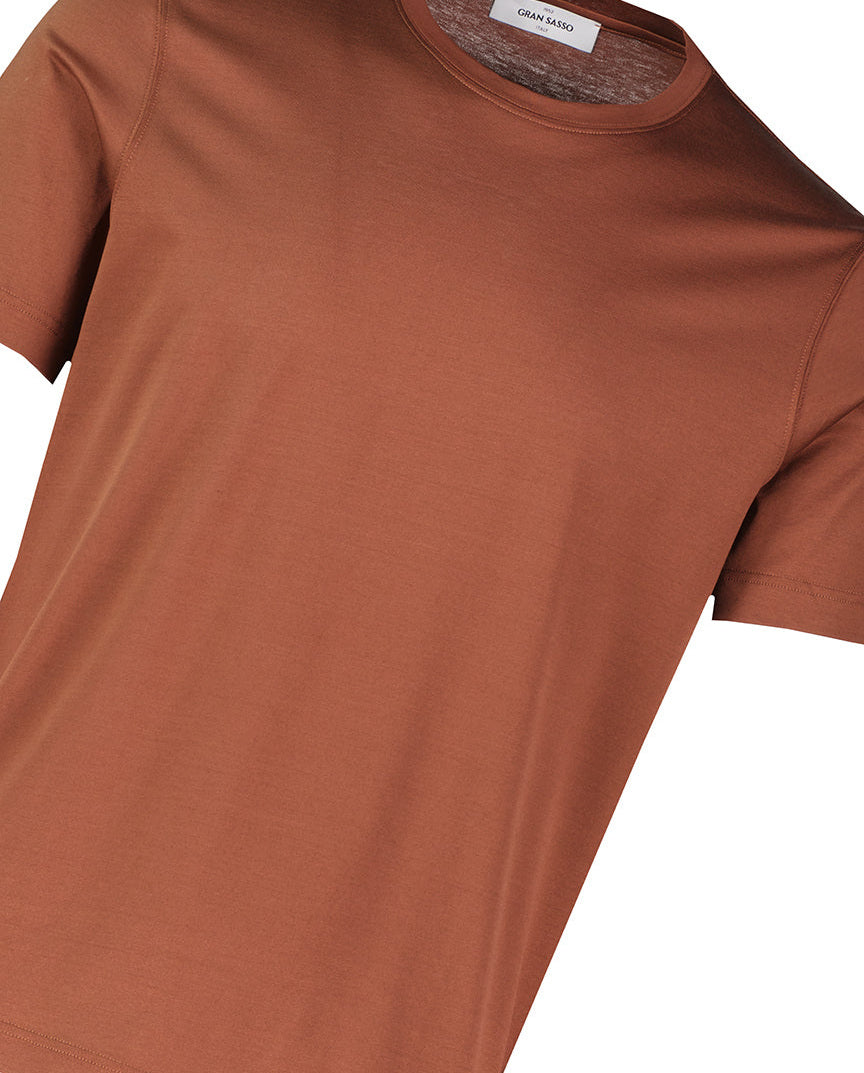Men's Gran Sasso Auburn Mercerised T Shirt - image 4