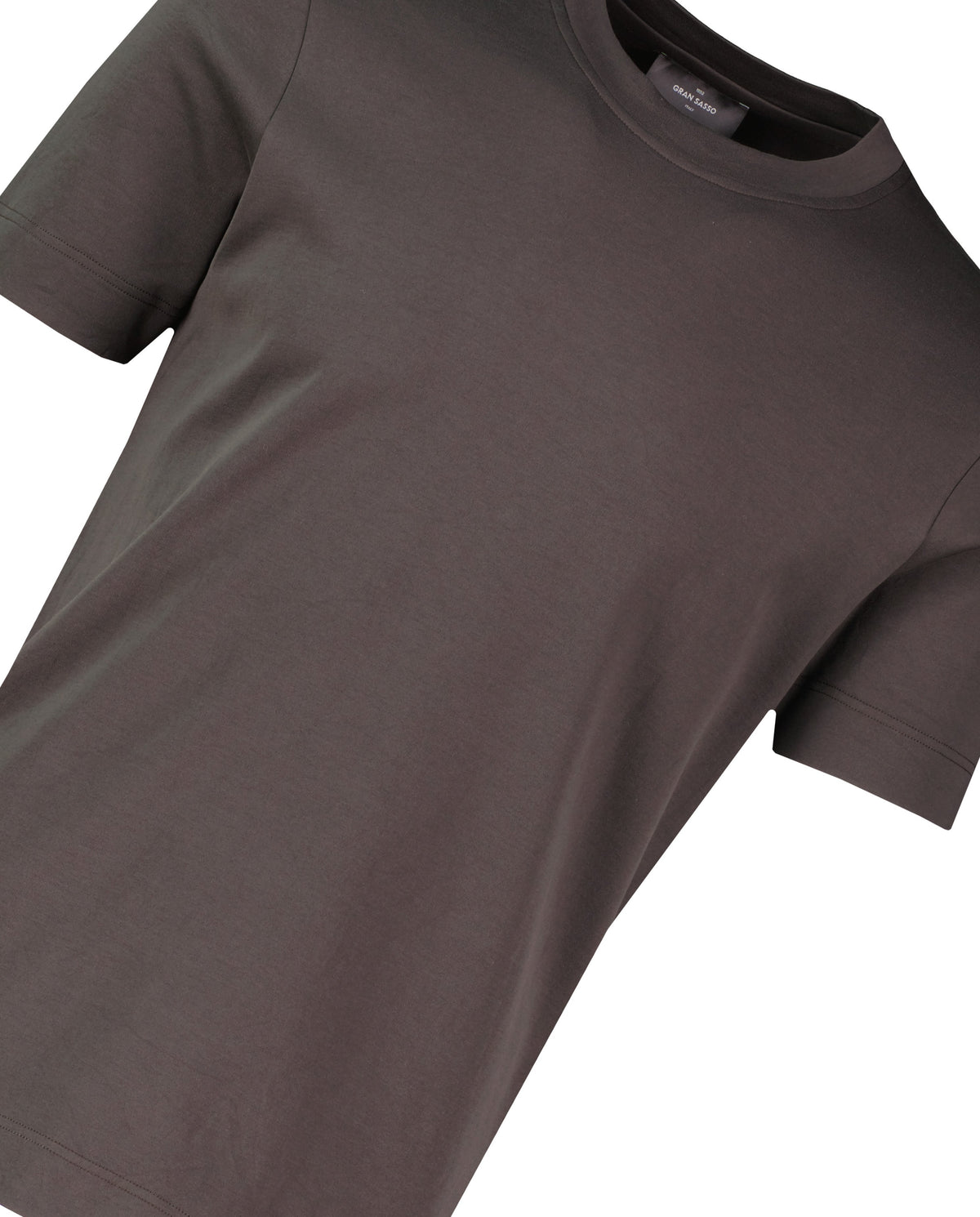 Men's Gran Sasso Brown Interlock T-Shirt — view 3