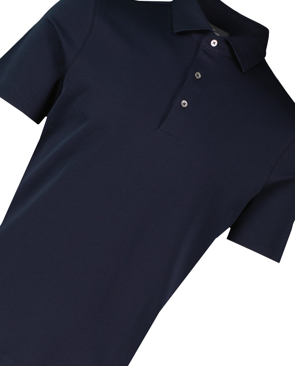 Men's Gran Sasso Navy Polo — view 3