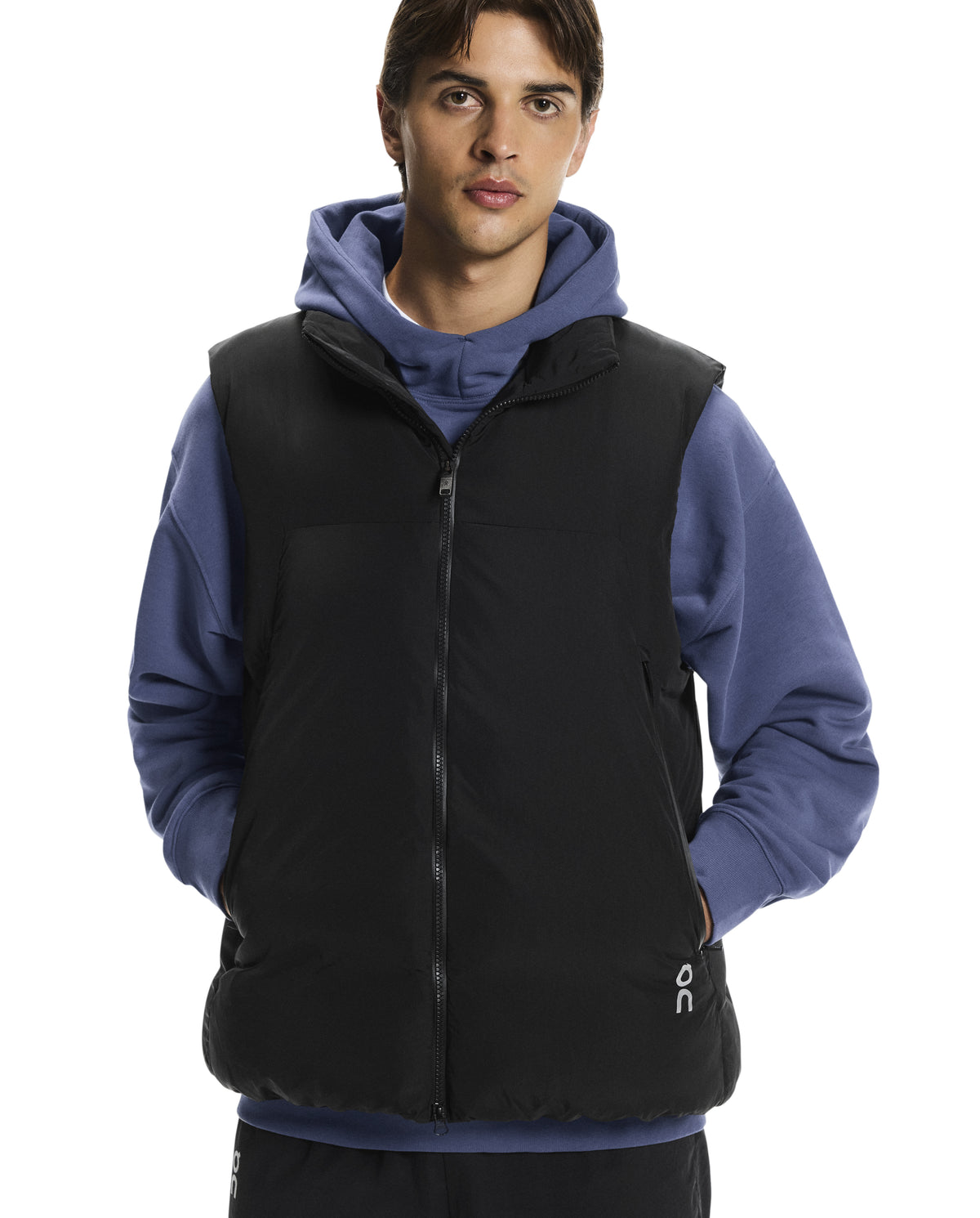 Men's On Running Black All Day Puffer Vest — view 3