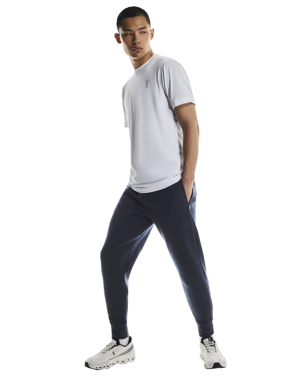 Men's On Running Navy Focus Tech Sweatpants — view 3