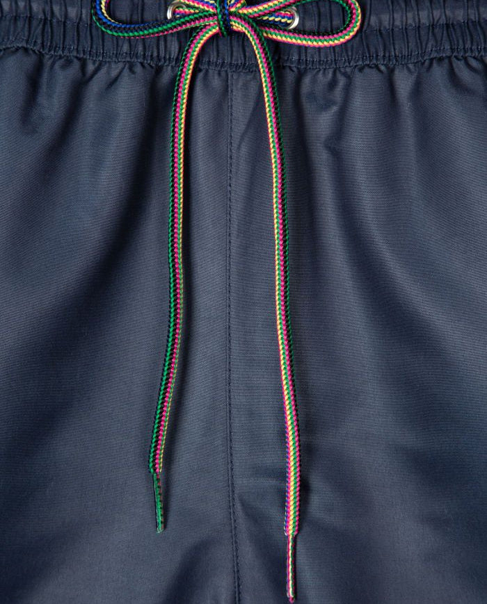 Men's Paul Smith  Navy Zebra Logo Recycled Swim Shorts — view 4