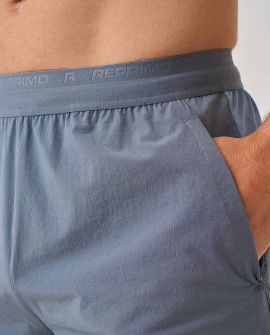 Men's Reprimo Sky Blue Flight Windbreaker & Short Set — view 4