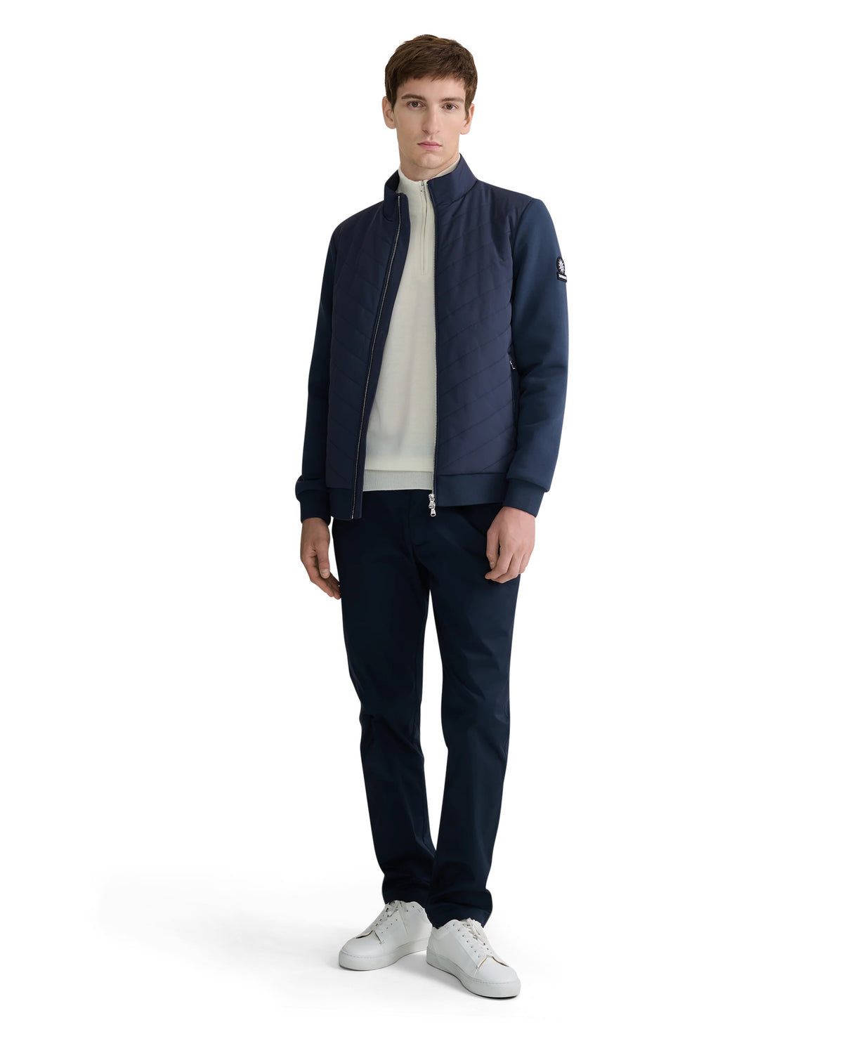 Men's Sandbanks Interlock Chevron Hybrid in Navy — view 3