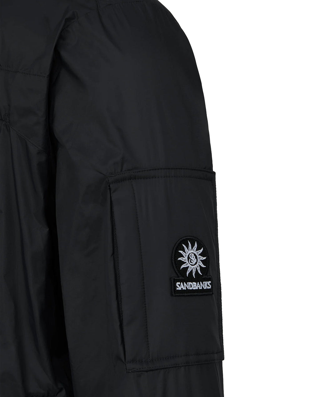 Men's Sandbanks Meridian Nylon Black Windbreaker - image 4