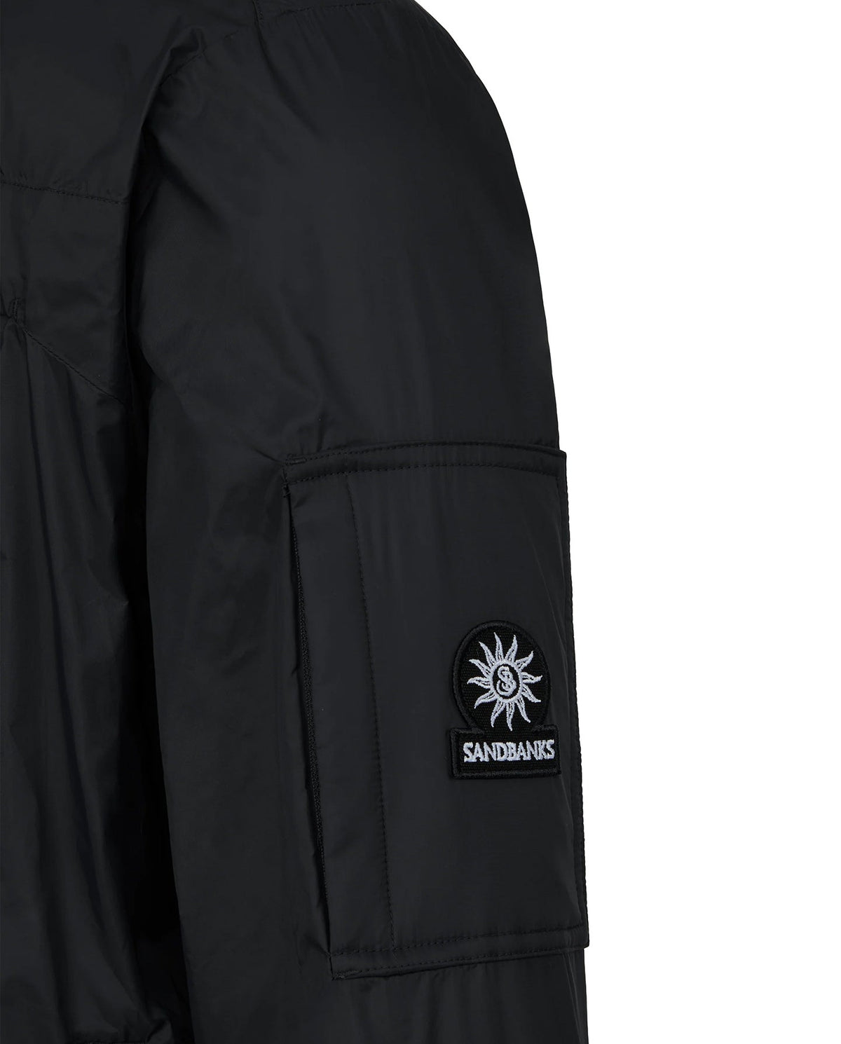 Men's Sandbanks Meridian Nylon Black Windbreaker - image 4