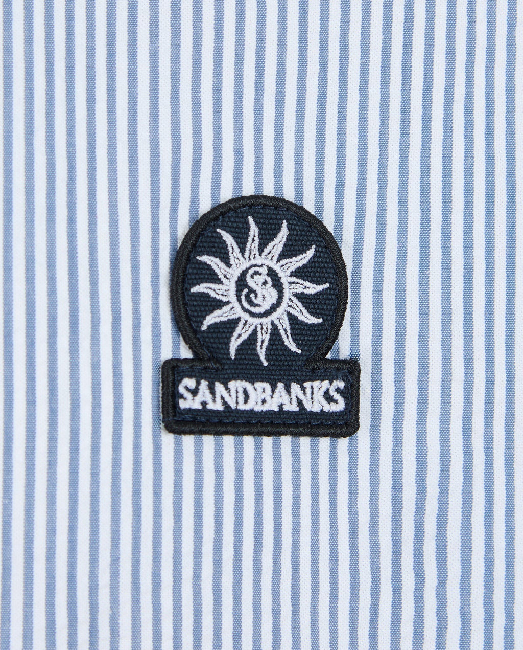 Men's Sandbanks Navy Seersucker Smart Shirt — view 4