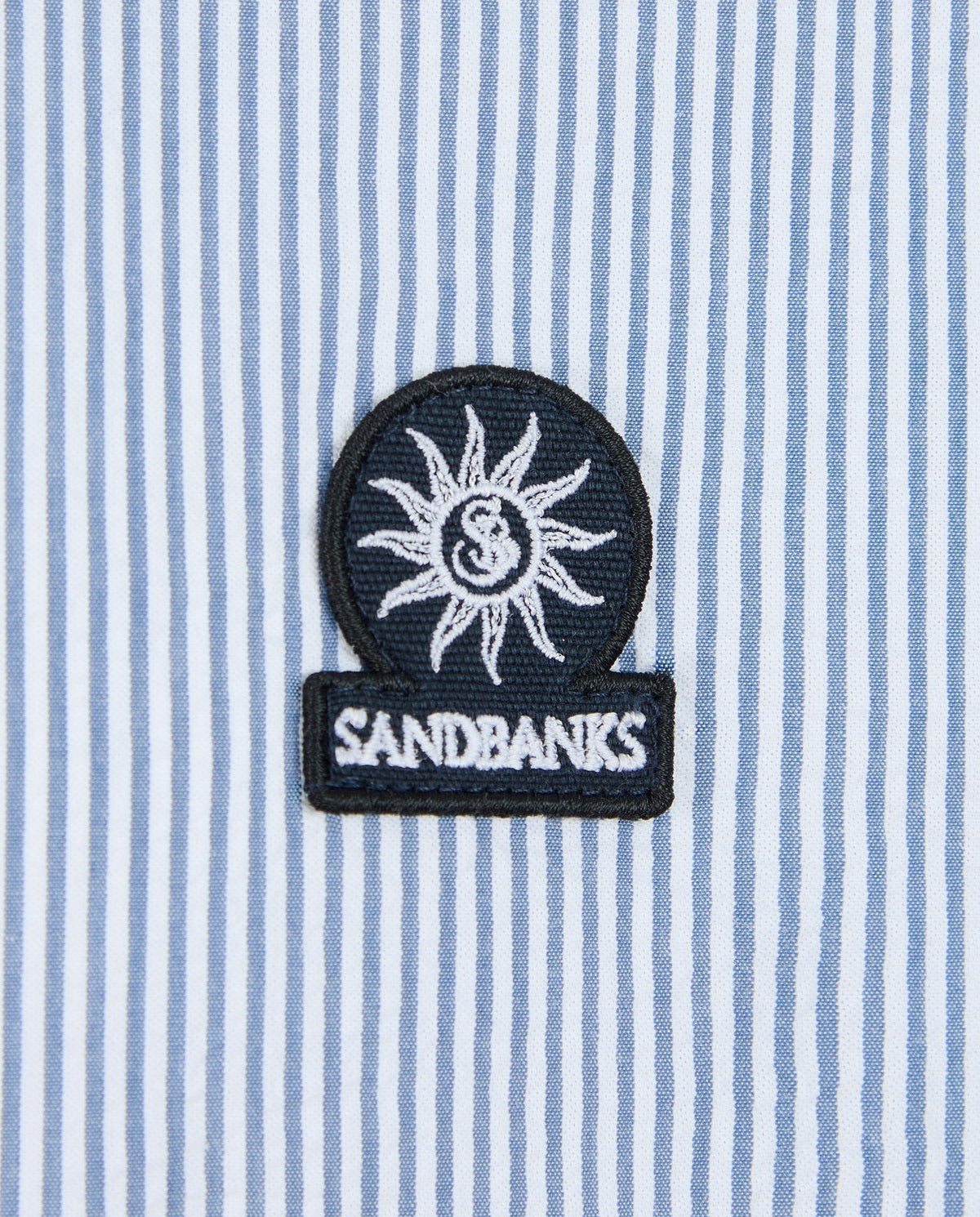 Men's Sandbanks Navy Seersucker Smart Shirt — view 4