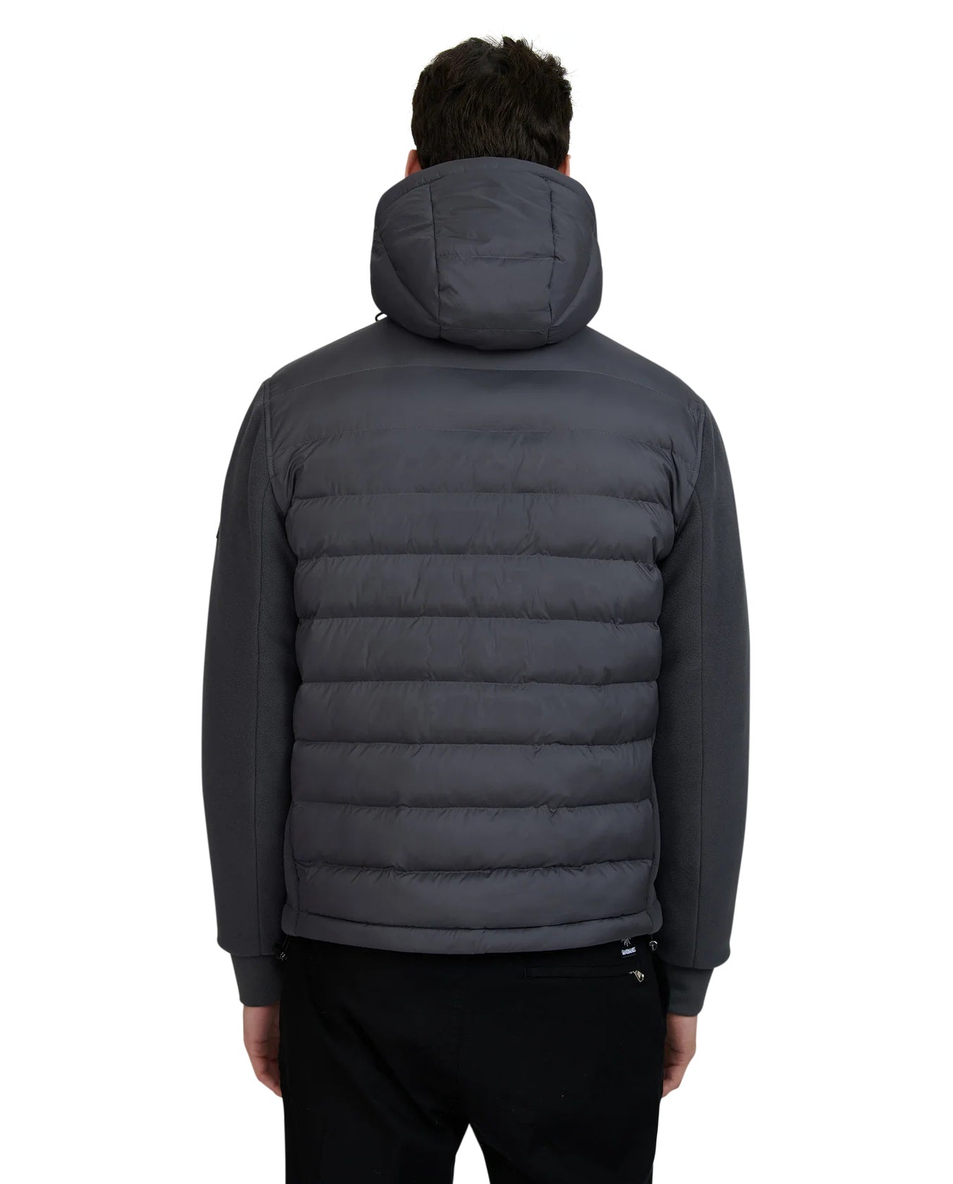 Men's Sandbanks Outlander Hybrid Puffer Jacket in Anthracite — view 4