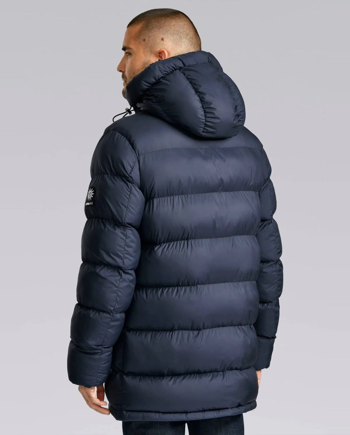 Men's Sandbanks Ravine Navy Mid Puffer Jacket - image 4