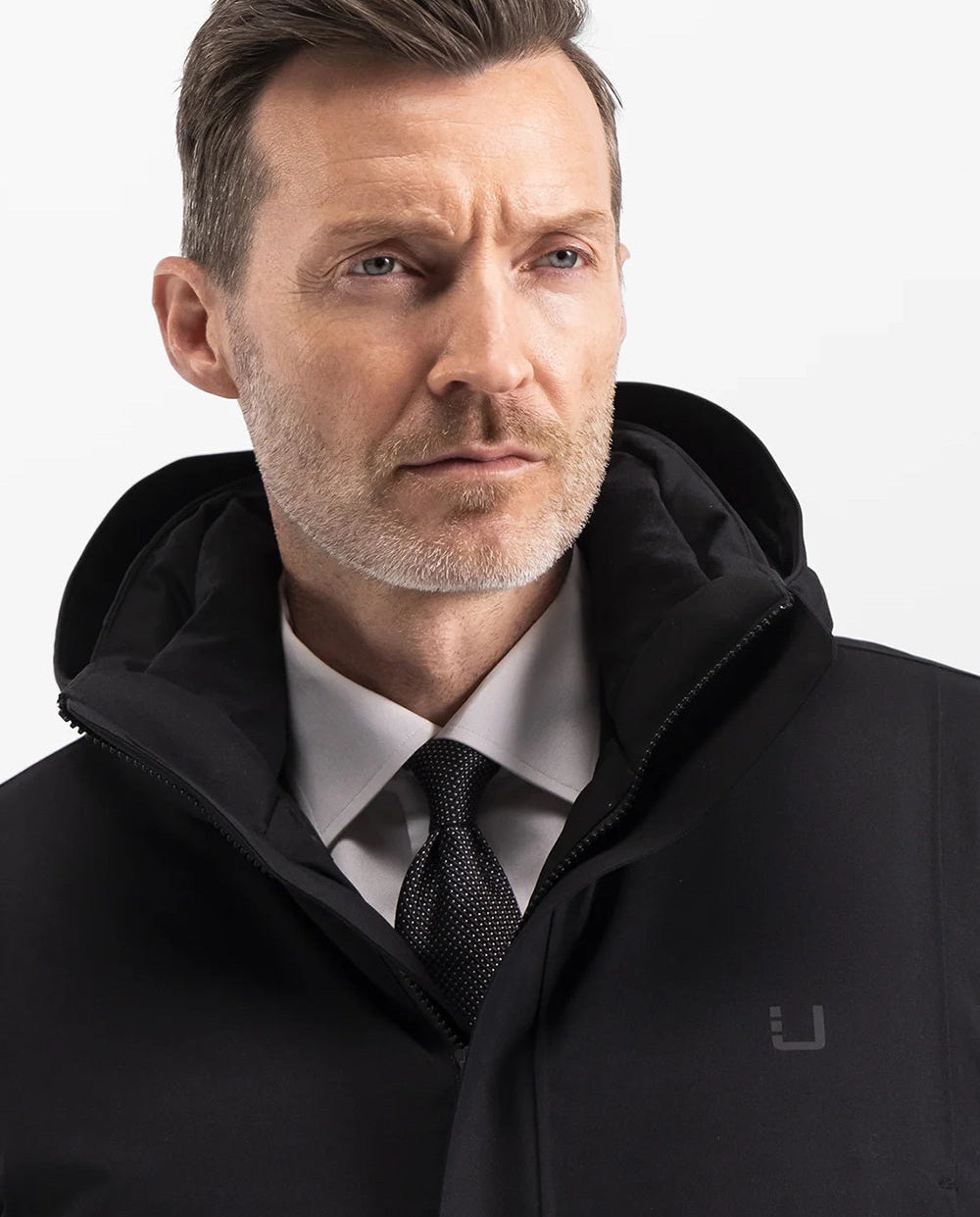 Men's UBR Black Redox Down Parka - image 4