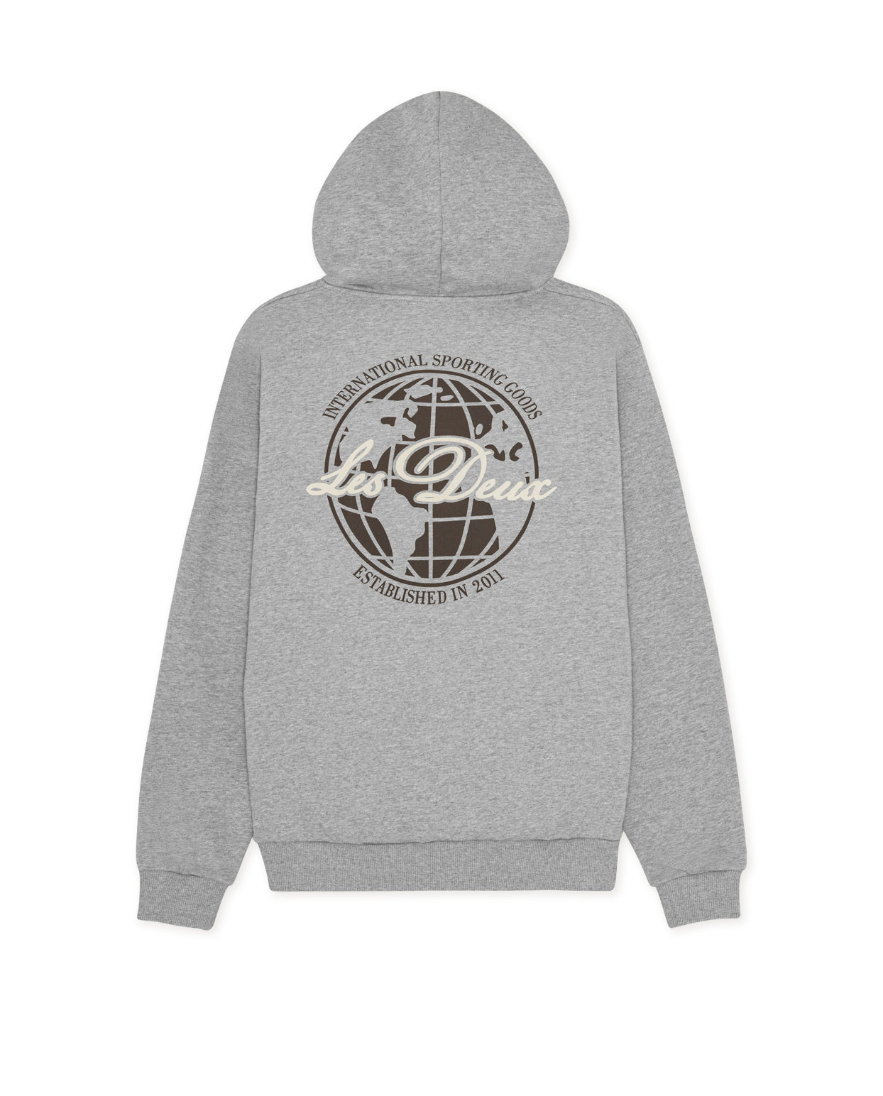 Mens Les Deux Grey Ben Globe Hoodie - image 4