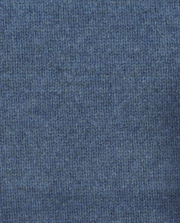 Mens Paul Smith Blue Knitted LS Polo — view 3