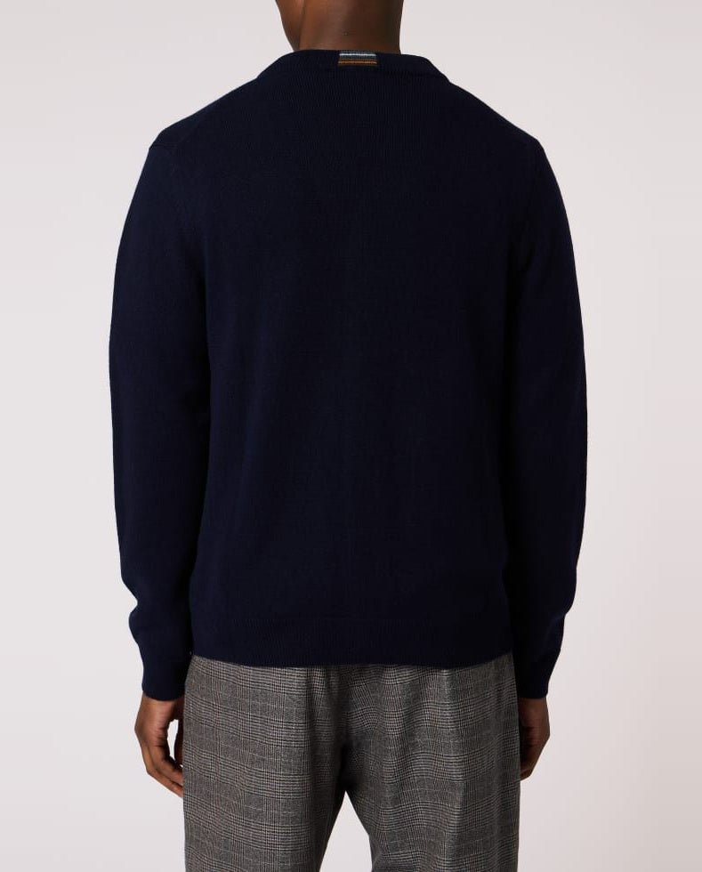 Mens Paul Smith Navy Cardigan Button Thru — view 3