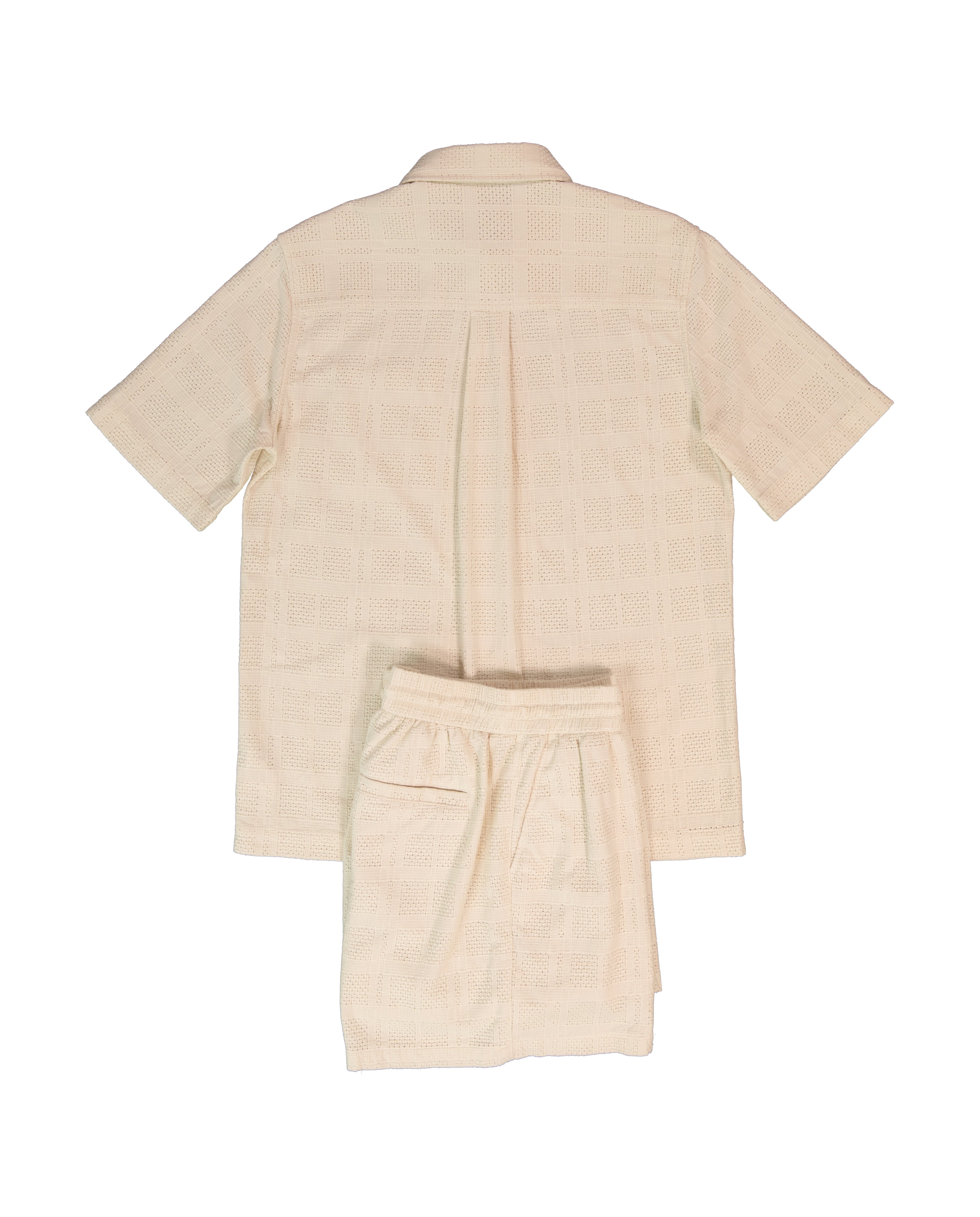 Mens Les Deux Ivory Charlie SS Shirt & Short Set - image 4