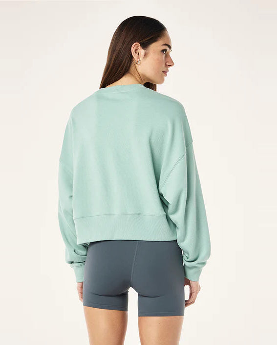 Women's P.E Nation Summit Sweat in Dusty Mint — view 4