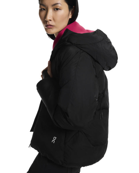 Women's On Running All Day Puffer Coat in Black — view 3