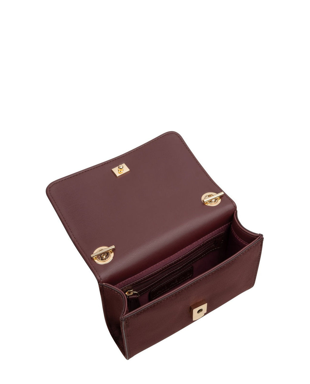 Women's Valentino Divina Winter Flap Bag In Bordeaux