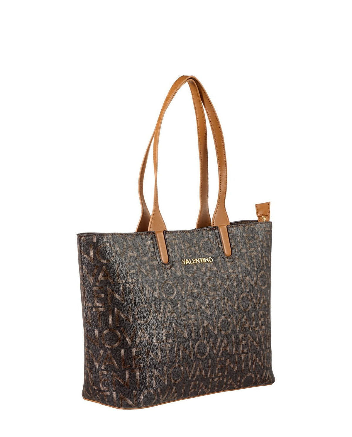 Women's Valentino Regina Re Shopping Bag In Dark Brown