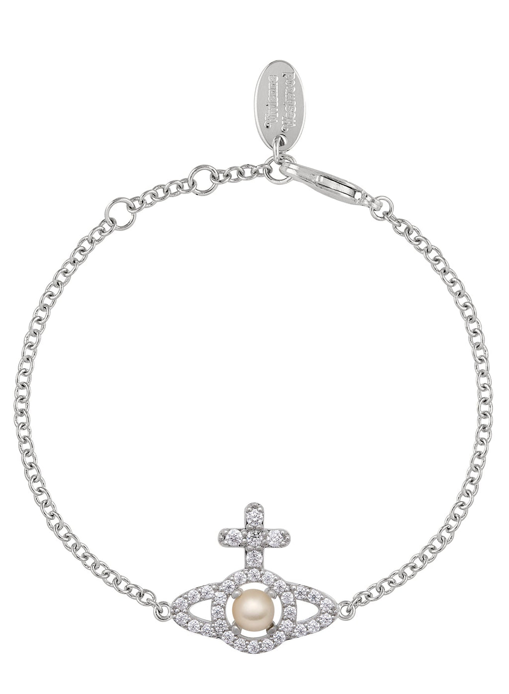 Vivienne Westwood Olympia Pearl Chain Bracelet 6102021E-02P132