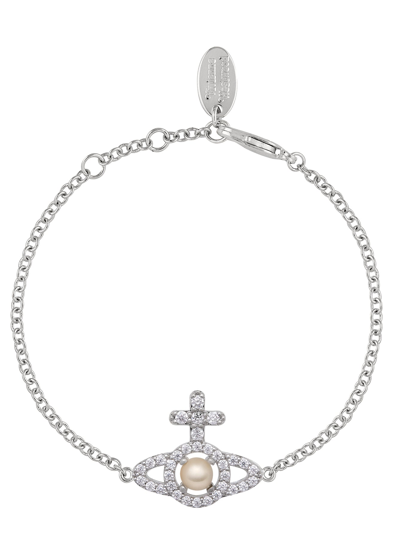 Vivienne Westwood Olympia Pearl Chain Bracelet 6102021E-02P132