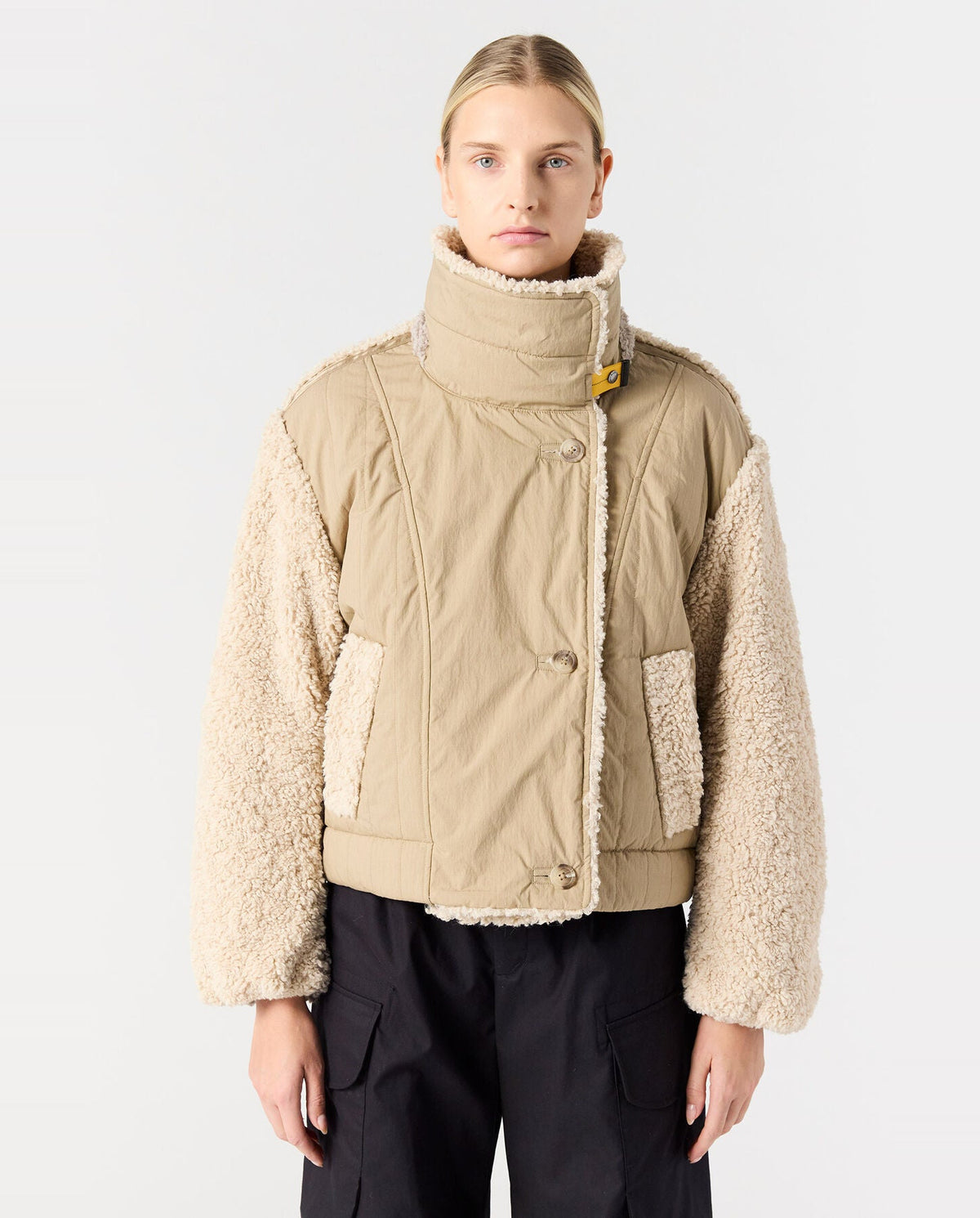 Women's Parajumpers Kaede Curly Fleece Bomber Jacket - image 5