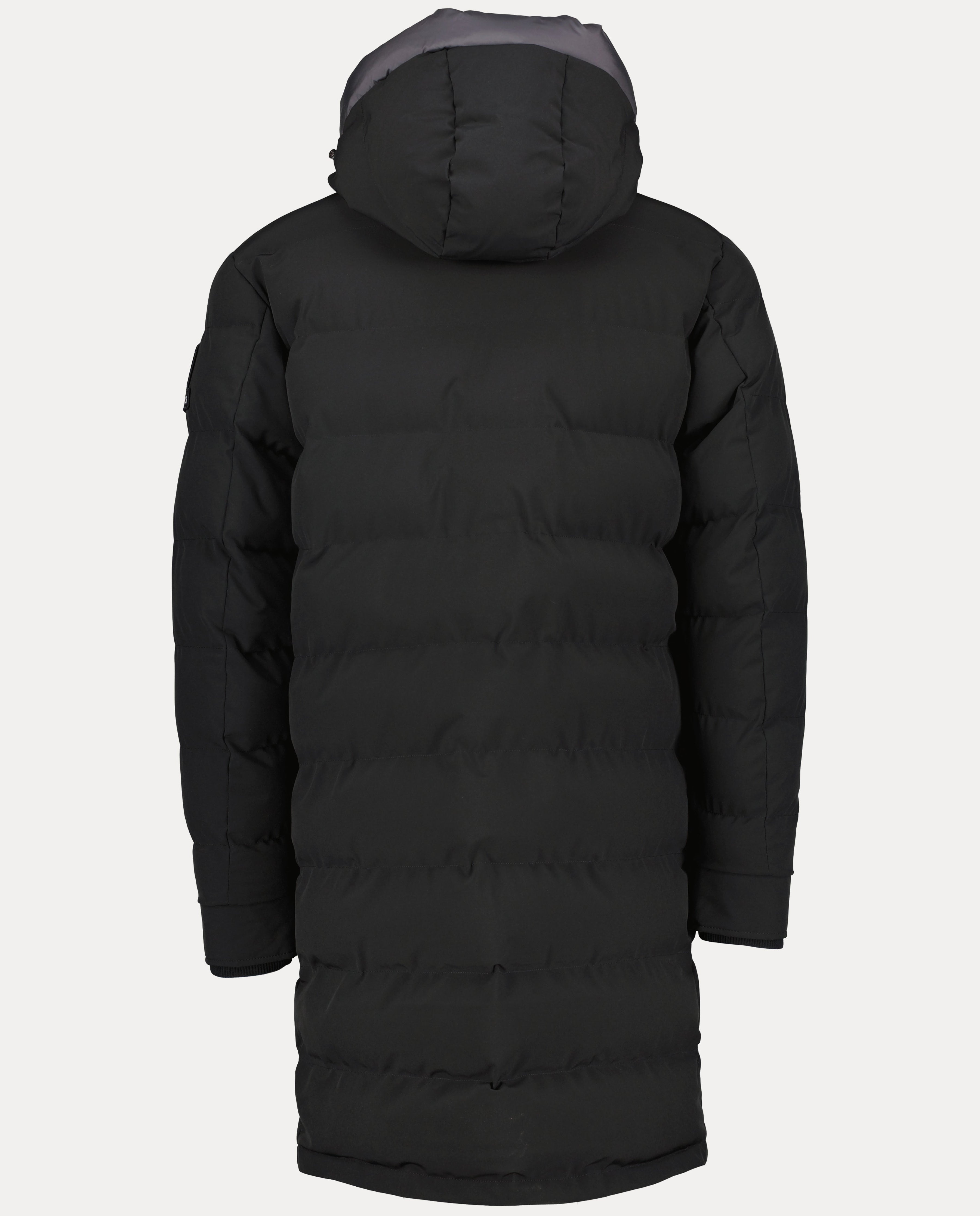 Men's Sandbanks Branksome Black Long Puffer Jacket - image 5