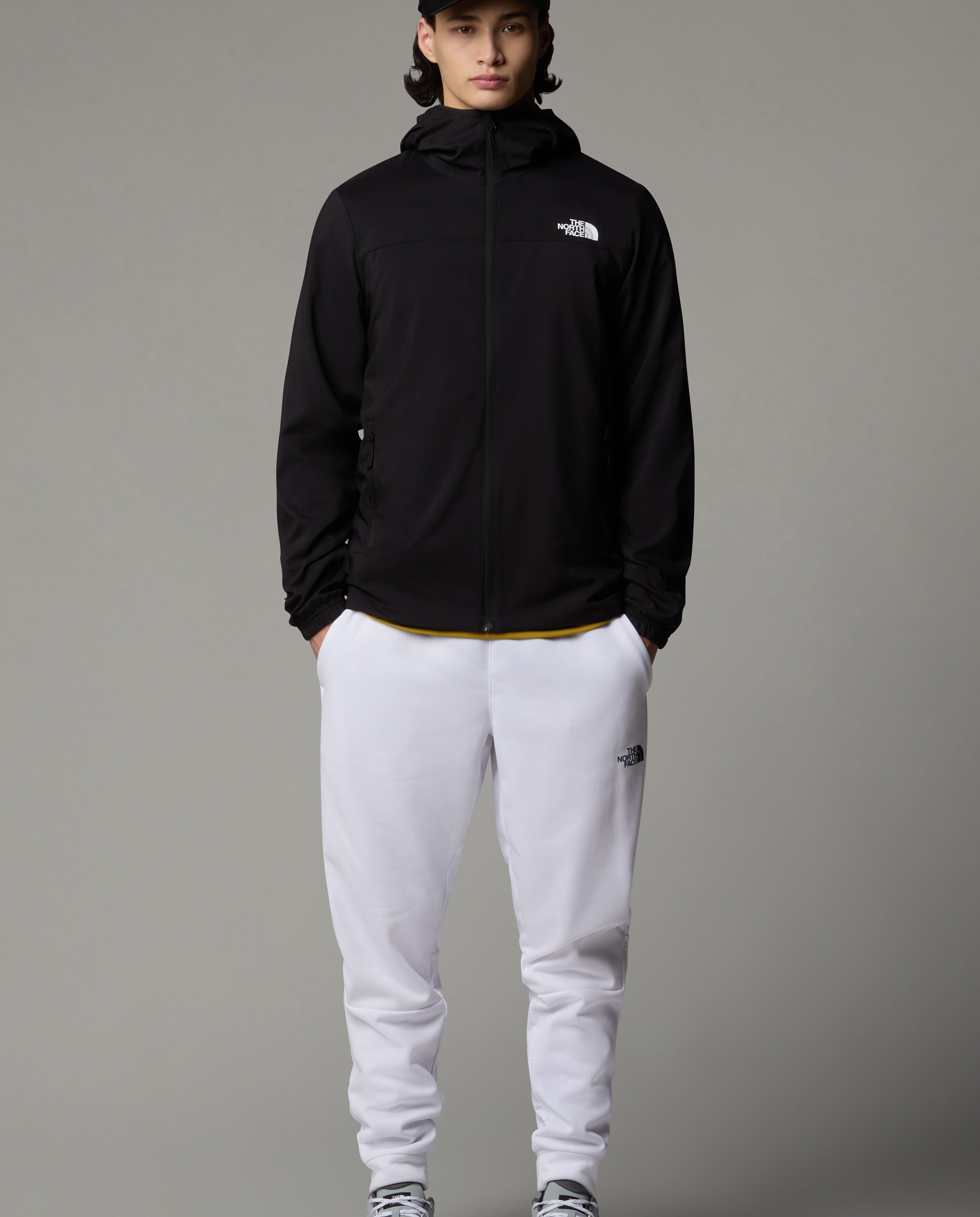 Men's The North Face Black Mountain Athletics Hooded Wind Jacket — view 4