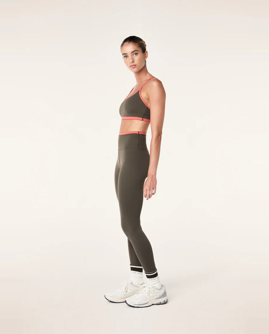 Women's P.E Nation Fundamental Tarmac/Brick Red Sports Bra — view 5