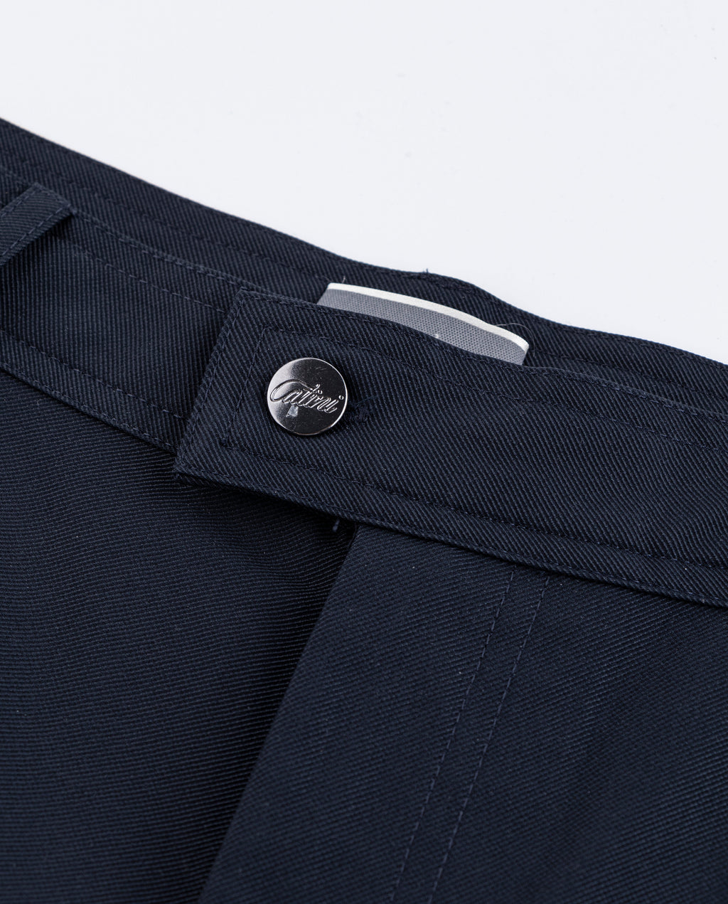 Men's Catini Alcorto Chino Shorts in Navy Blue — image 4
