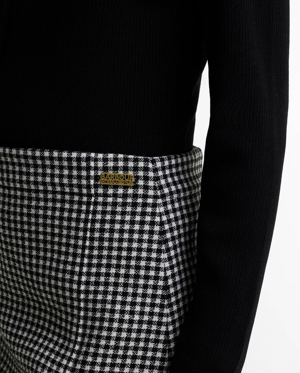 Women's Barbour International Halina Mini Skirt In Multi — view 5