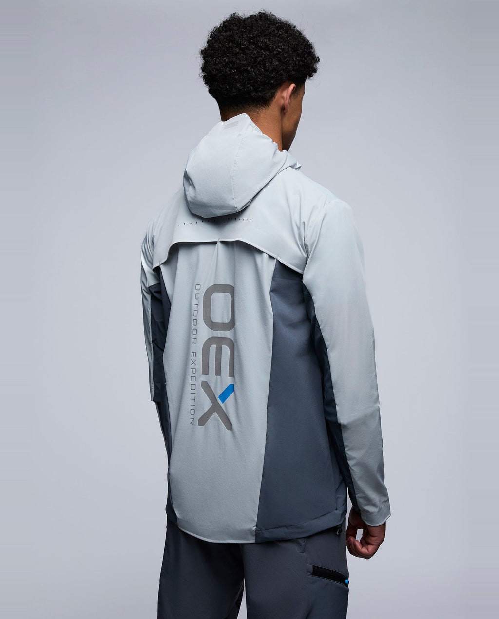 Men's OEX Light Grey Aspect Tracksuit Jacket — view 5