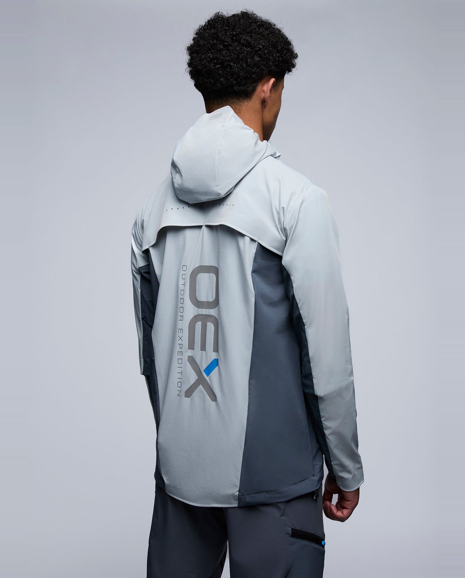 Men's OEX Light Grey Aspect Tracksuit Jacket — view 5