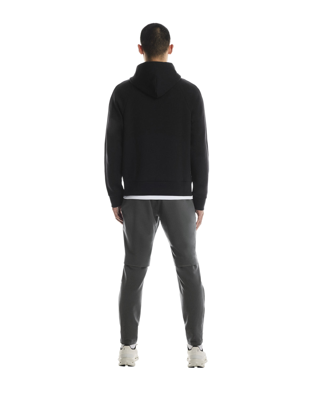 Men's On Running Black Focus Tech Zipped Hoodie — view 4