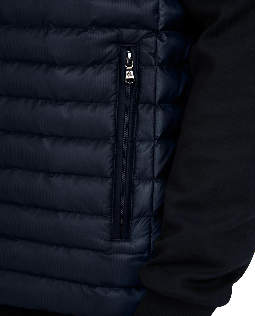 Men's Sandbanks Ripstop Micro Puffer Gilet in Navy — view 5