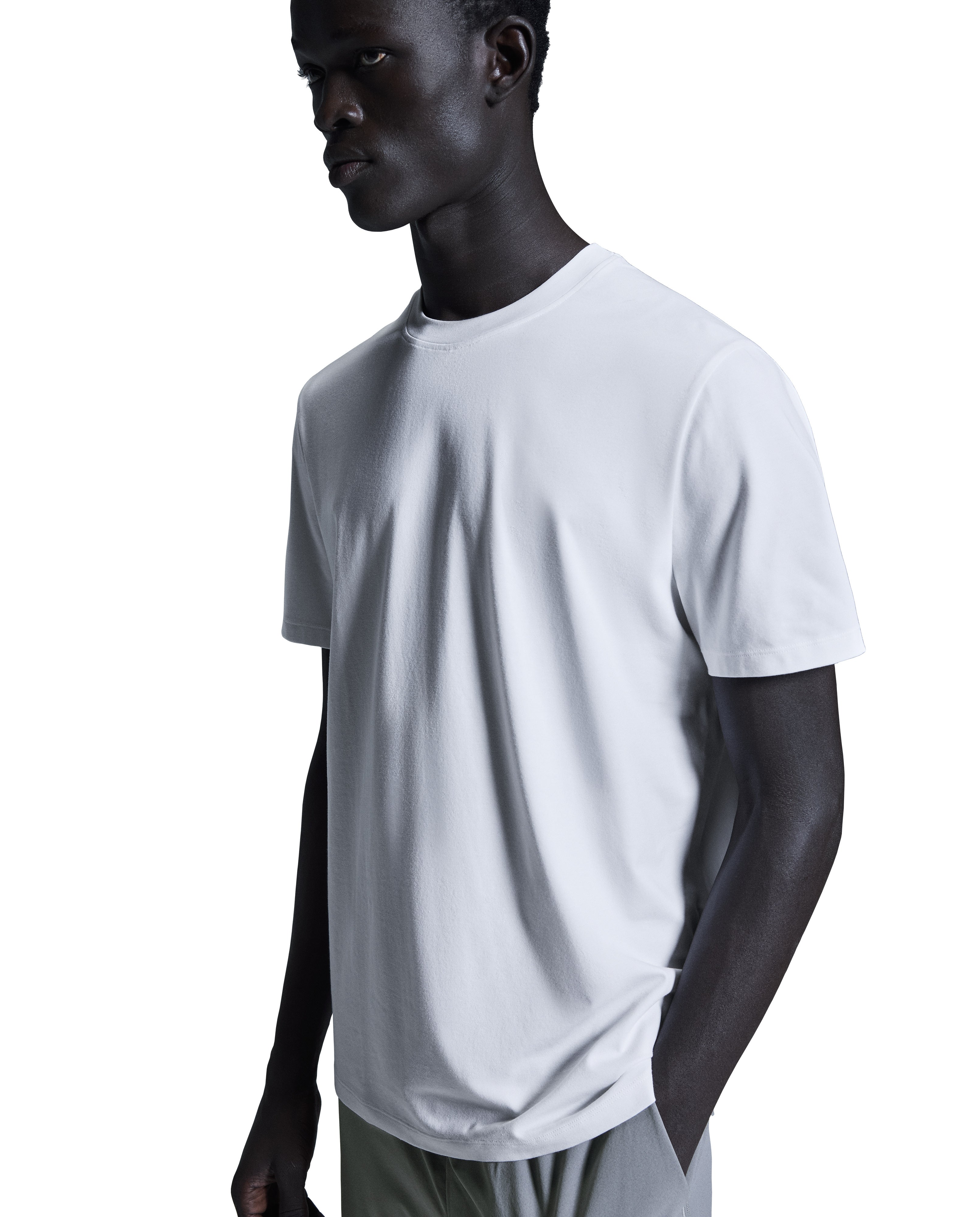 Men's On Running White Focus T Shirt — view 4