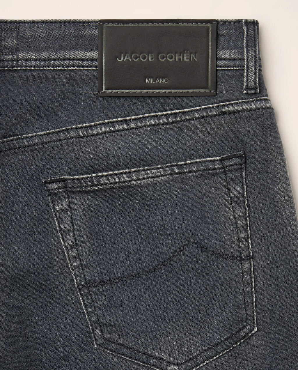 Mens Jacob Cohen 5PKT Bard Slim Fit Grey Jeans — view 5