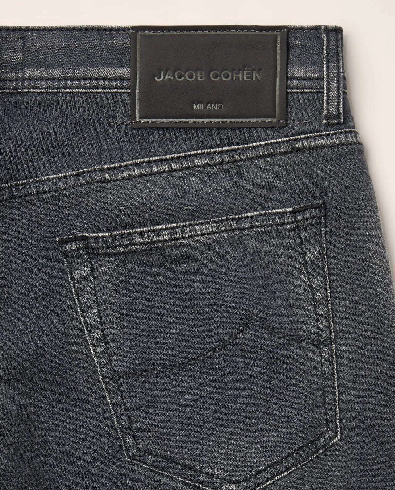 Mens Jacob Cohen 5PKT Bard Slim Fit Grey Jeans — view 5