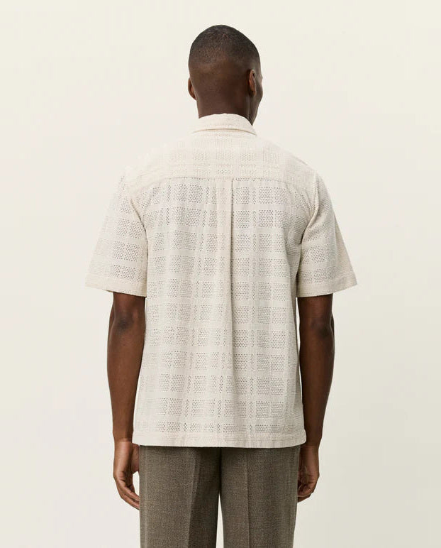 Mens Les Deux Ivory Charlie SS Shirt - image 5