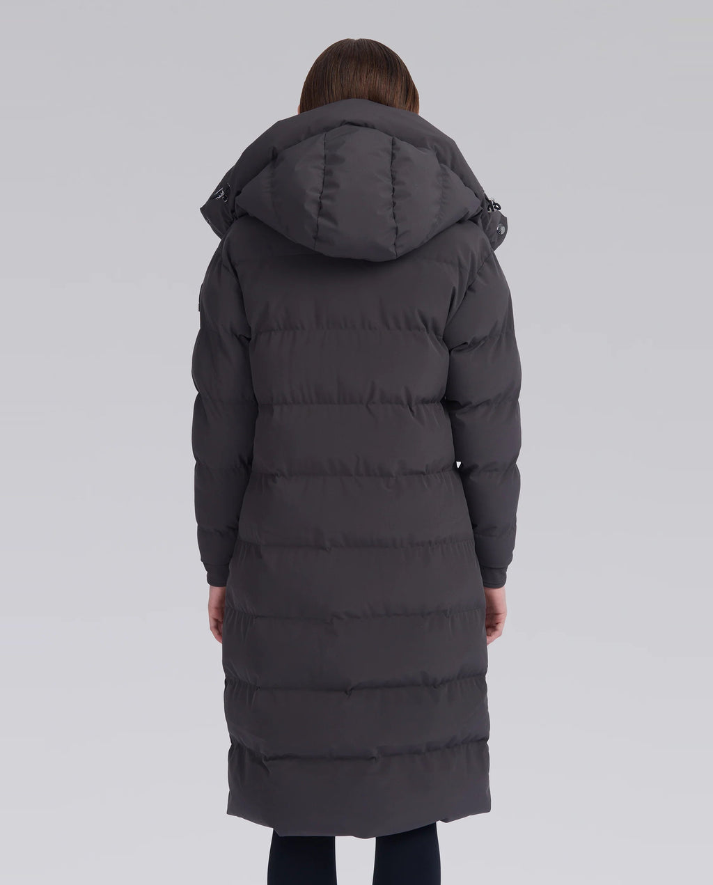 Women's Sandbanks Haven Charcoal Long Puffer Jacket - image 5