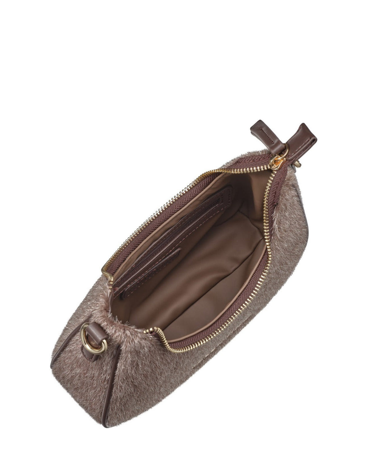 Women's Valentino Ocarina Winter Shoulder Bag In Dark Brown