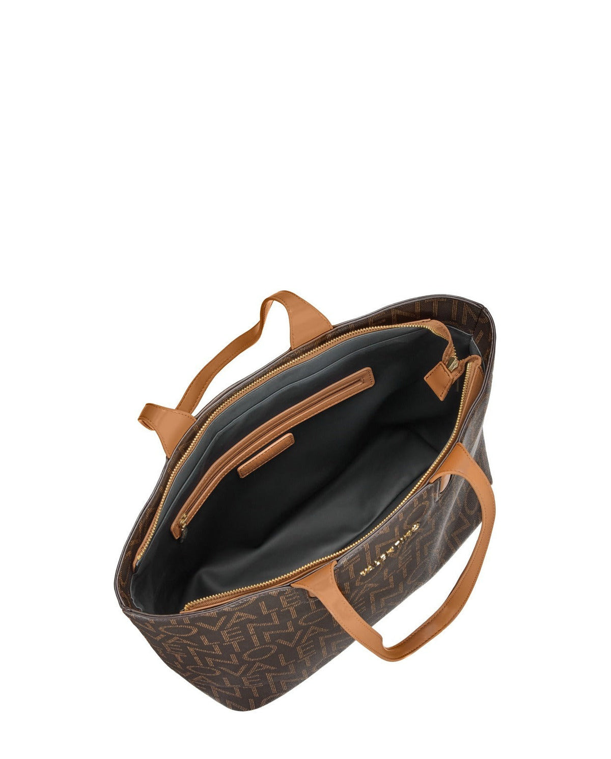 Women's Valentino Regina Re Shopping Bag In Dark Brown