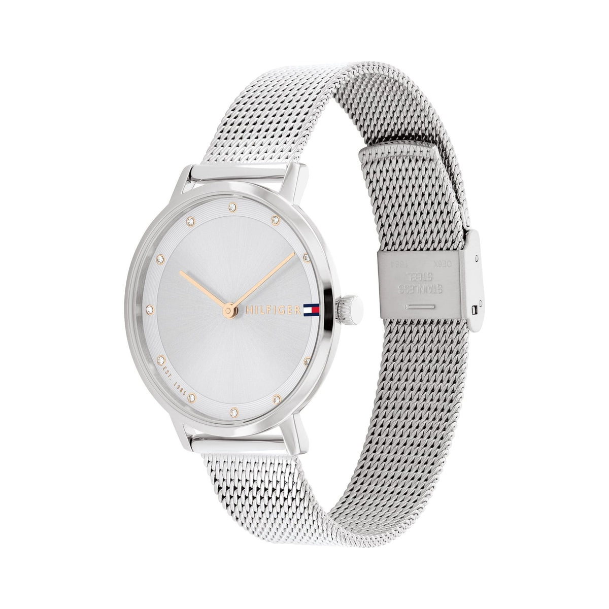 Tommy Hilfiger Ladies Pippa Silver Dial Mesh Bracelet Watch 1782665 * — view 3
